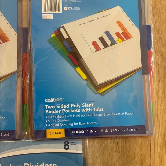 Binder Pockets and Index Dividers - Picture 3 of 5
